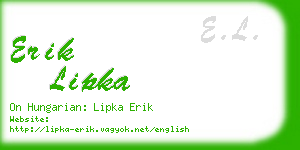 erik lipka business card